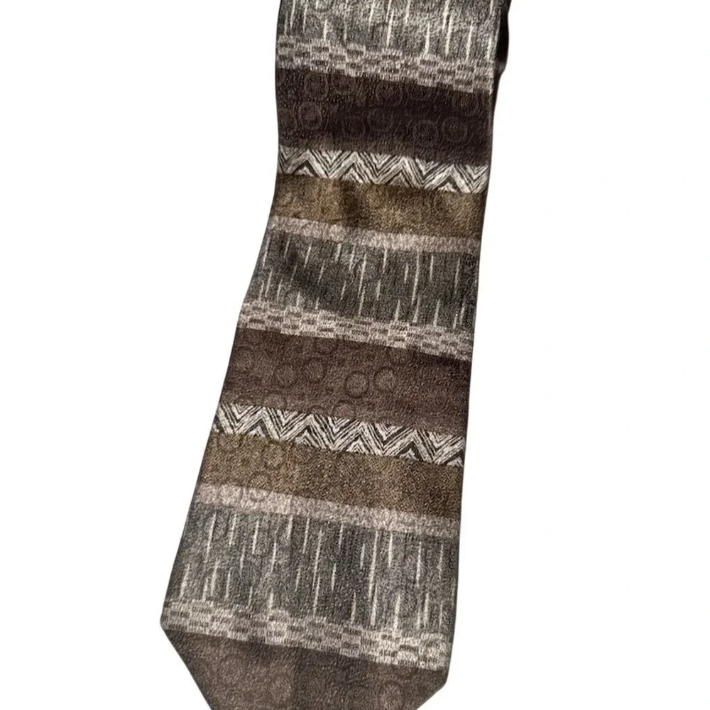 Pierre‎ Cardin Men's Silk Tie Multicolor Striped Classic Length
